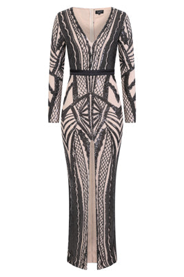 slim fit dress slacks Sparkly Tiered Lace Long Corset Prom Dress with Slit– PromGirl main image 1